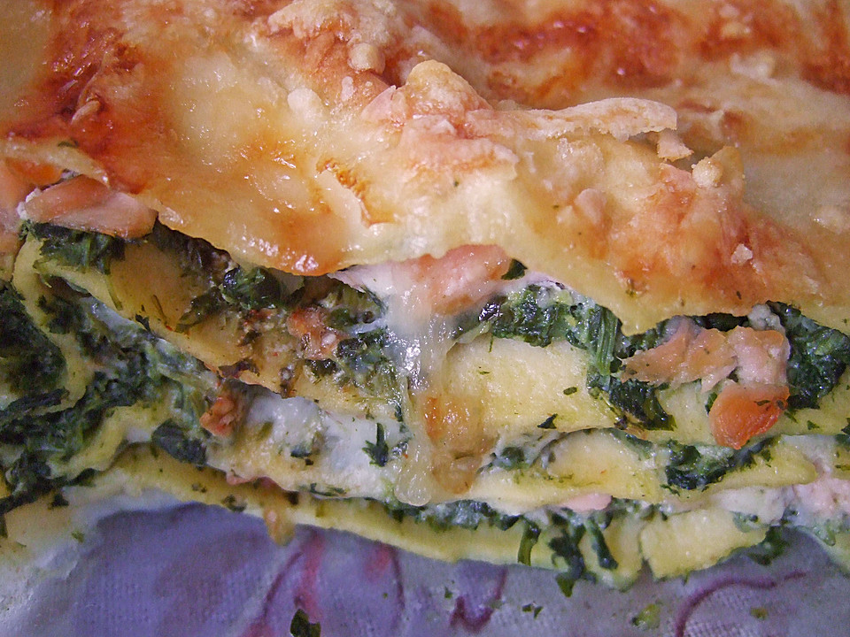 Spinat - Lachs - Lasagne von spatz-nbg | Chefkoch.de