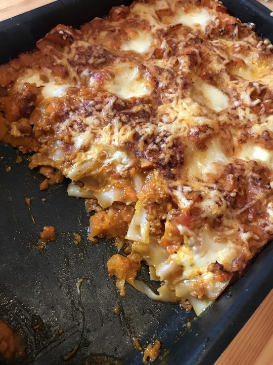 Kuerbis Hack Lasagne