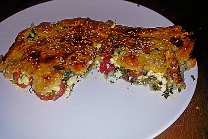 Spinat-Tomate-Feta-Börek vom Blech 10
