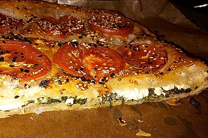 Spinat-Tomate-Feta-Börek vom Blech 2