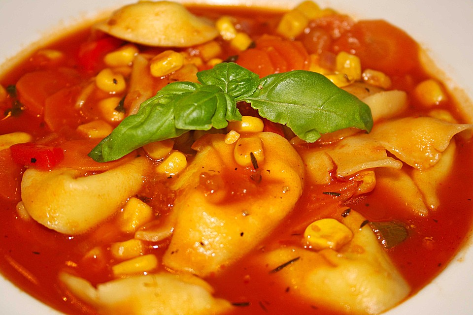 Tortellinisuppe mit Gemüse von scheunendrescher88 | Chefkoch.de