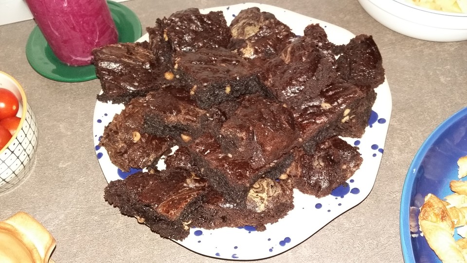 Schoko-Erdnuss-Brownies von JannaLindo | Chefkoch.de