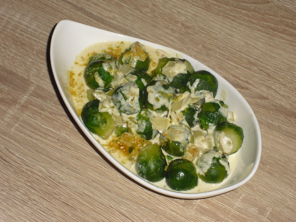 Rosenkohl in Frischkäse-Curry-Sauce von Lensche07 | Chefkoch.de