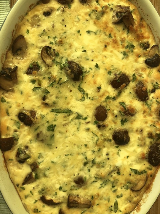 Überbackene Sahne-Champignons auf Hirse von Cavidan | Chefkoch.de