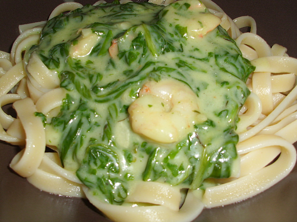 Garnelen-Spinat-Pasta von HeinzBenten | Chefkoch.de