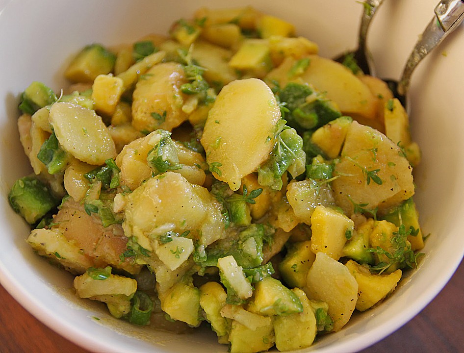 Kartoffel - Avocado Salat mit Kresse von rainbowchild13 | Chefkoch.de