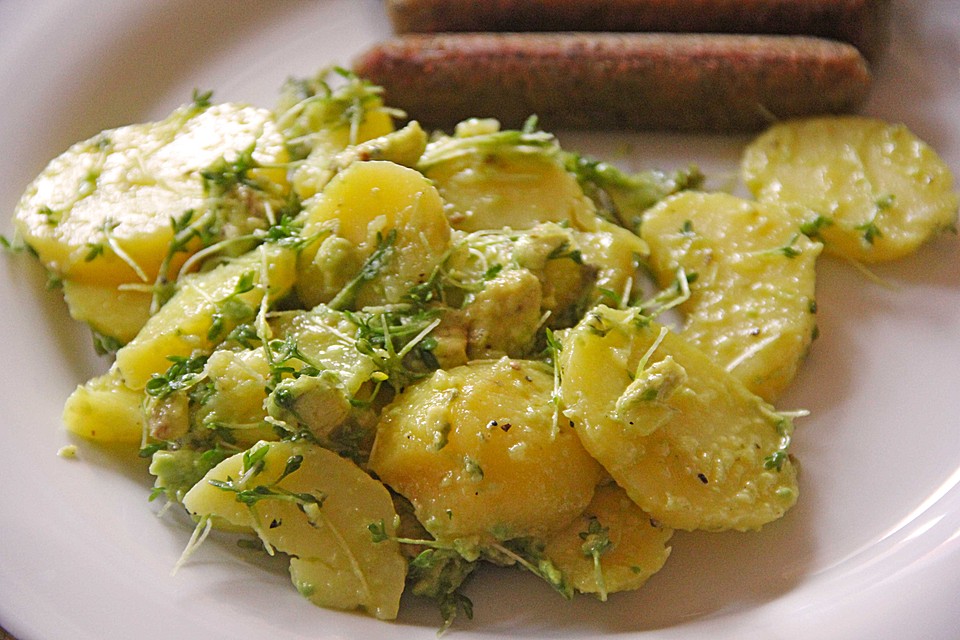 Kartoffel - Avocado Salat mit Kresse von rainbowchild13 | Chefkoch.de