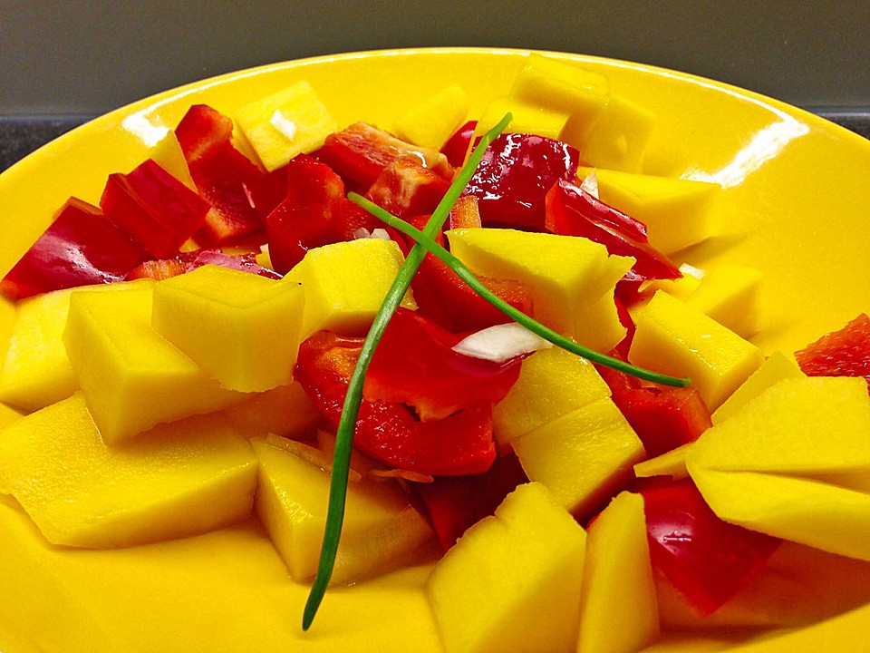 Mangosalat mit Paprika und Sellerie von ApolloMerkur | Chefkoch.de