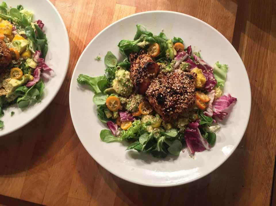 Avocado-Mango-Salat mit Hähnchen von Chefkoch-Video | Chefkoch.de