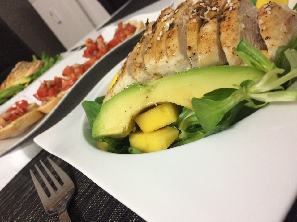 Avocado-Mango-Salat mit Hähnchen von Chefkoch-Video | Chefkoch.de