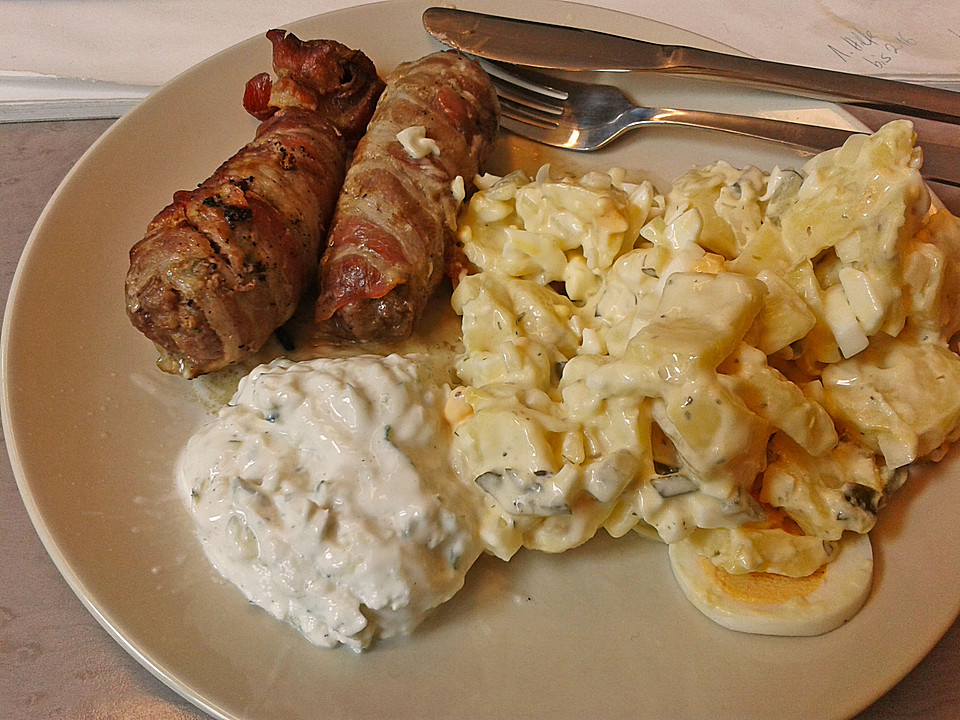 Gefüllte Frikadellen mit Fetakäse im Speckmantel von chrissel02 ...