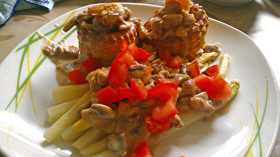Spargel mit Puten-Pilz-Ragout von lydia123 | Chefkoch.de