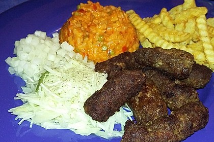 Cevapcici Mit Djuvecreis Und Tzatziki Von Barbwire86 | Chefkoch.de