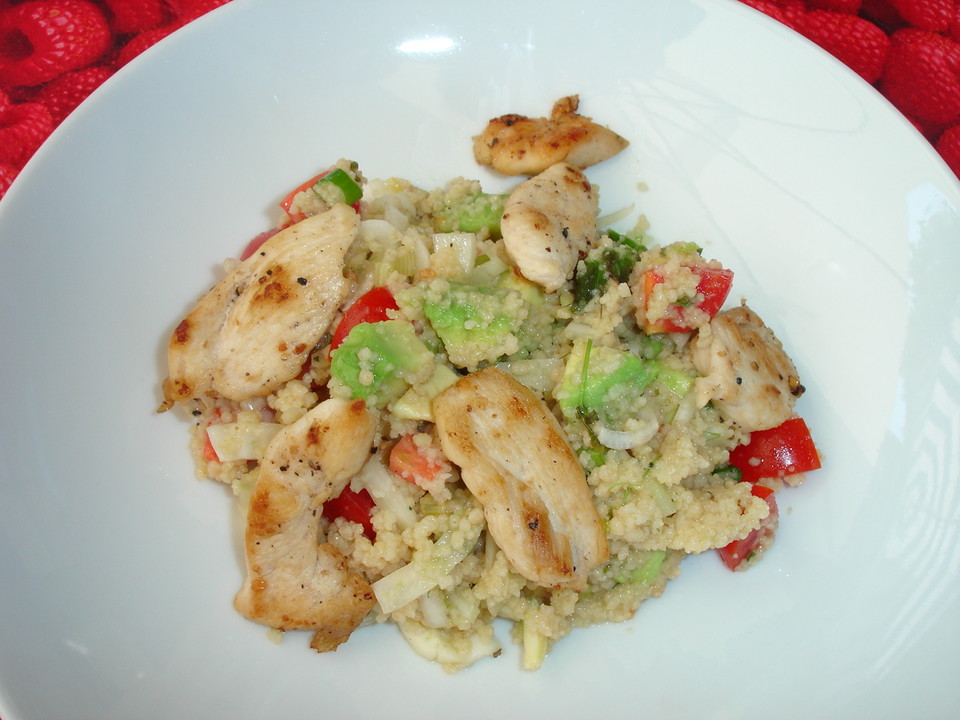 Couscous-Salat mit Avocado und Hähnchen von dodith | Chefkoch.de
