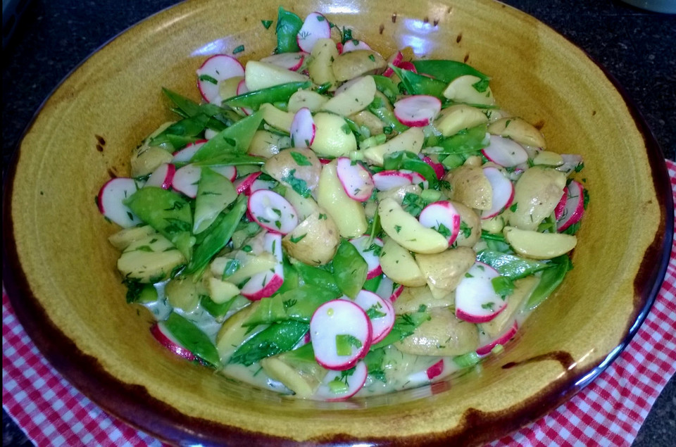 Kartoffelsalat mit frischem Gemüse in Dillvinaigrette von tanwuschka ...