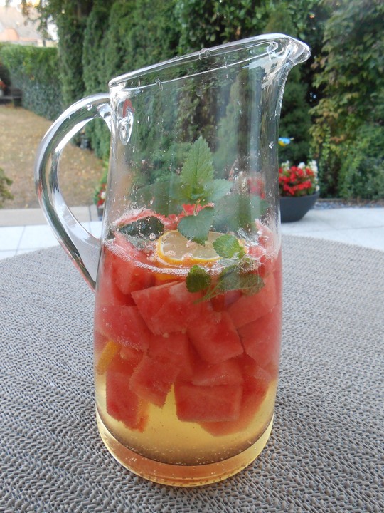 Kalter Hugo mit Wassermelone von RiTa90 | Chefkoch.de