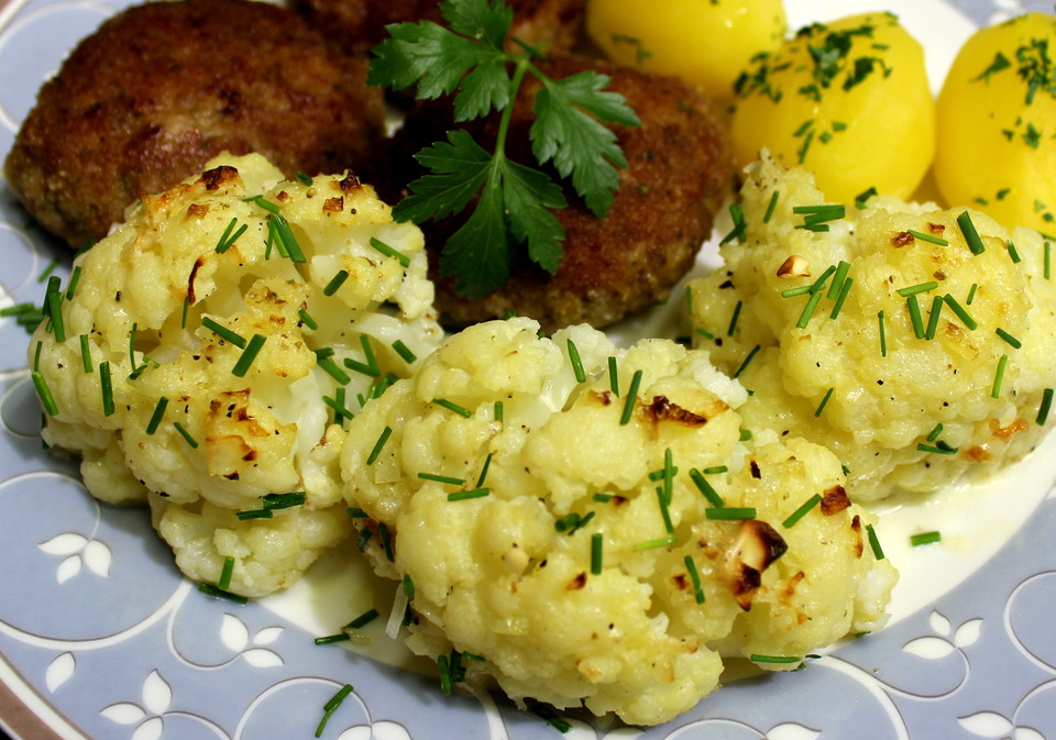 Überbackener Blumenkohl Mit Camembertsauce Von PinkMummy | Chefkoch.de