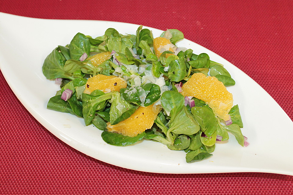 Feldsalat mit Orangenfilets von jodka_sour | Chefkoch.de