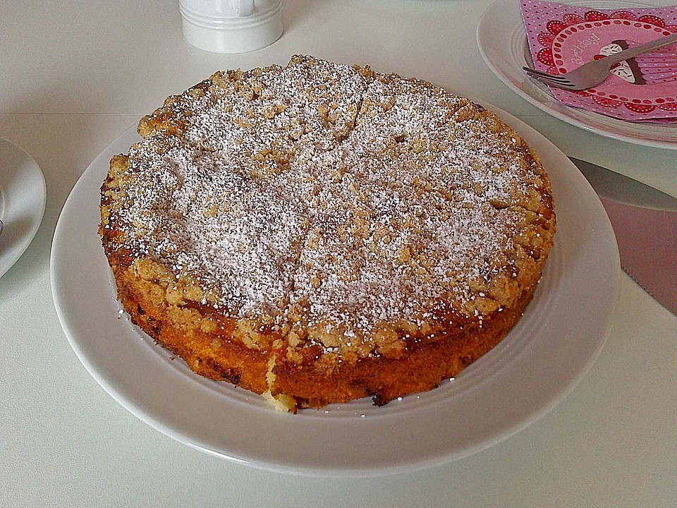 Apfel-Aprikosen-Kuchen mit Mandelstreuseln von Dodo57 | Chefkoch.de