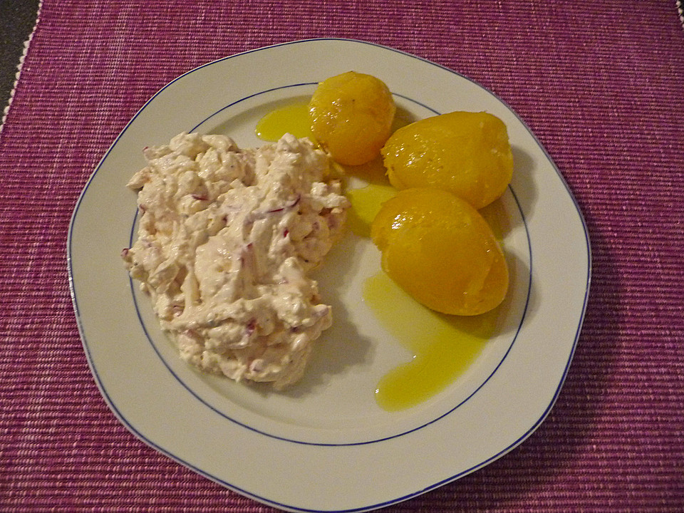 Pellkartoffeln mit Schafskäse - Quark von Seehuhn | Chefkoch.de