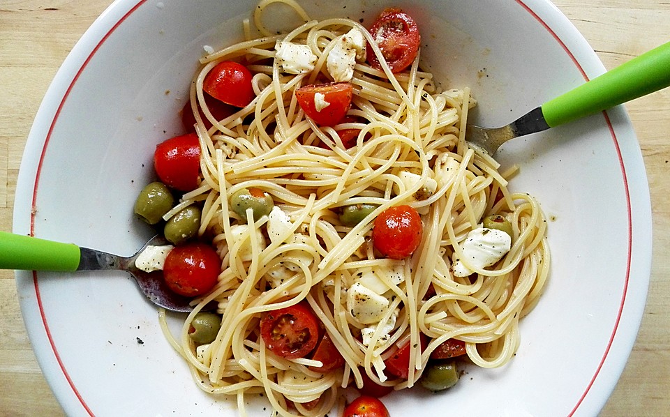 Spaghetti Mozzarella von alina1st Chefkoch.de