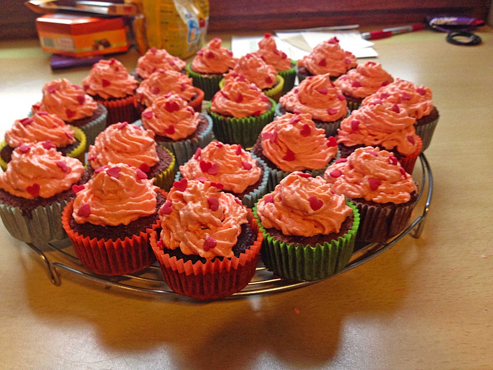 Schokomuffins mit Frosting von Laur4 Chefkoch.de