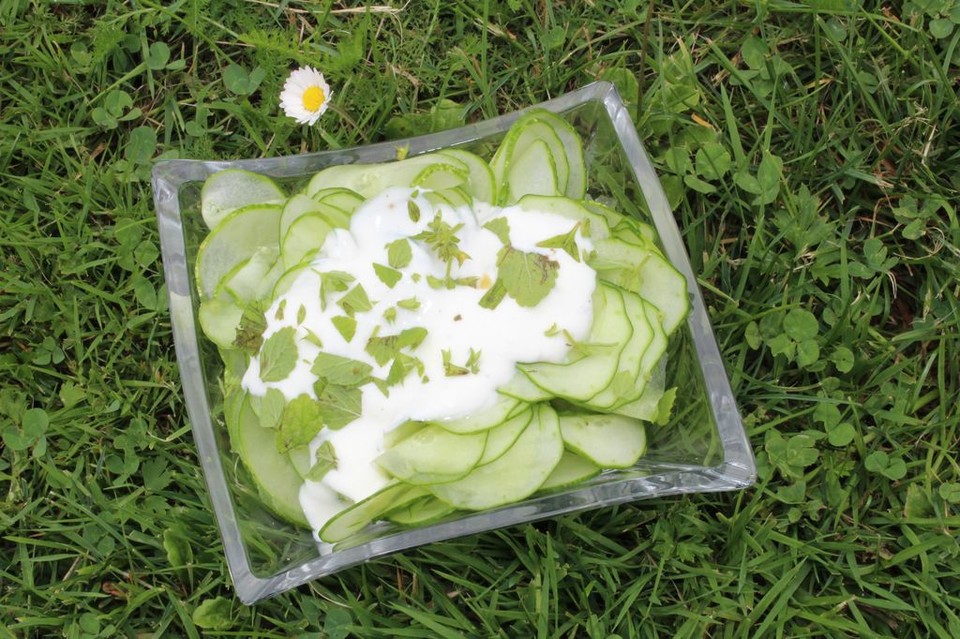 Gurkensalat mit Minze-Limetten-Dressing von communisma | Chefkoch.de