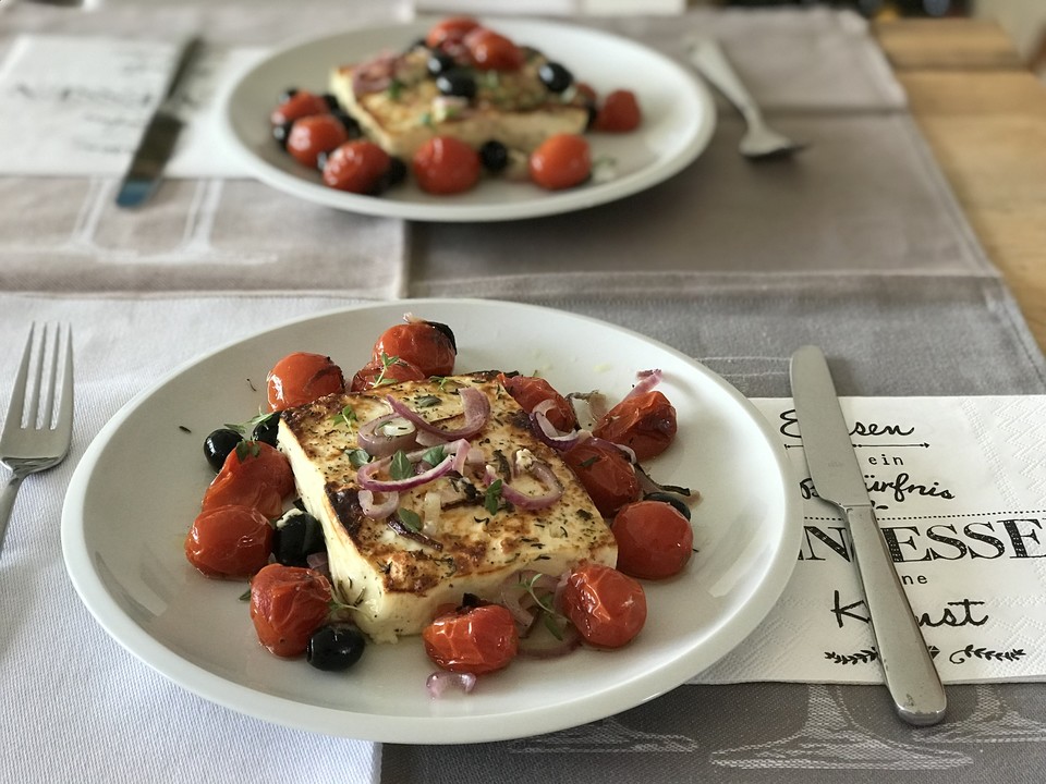 Gebackener Feta mit Tomaten von Waldfee667 | Chefkoch.de