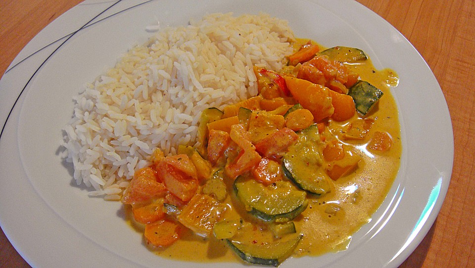 Gemüse-Kokosmilch-Curry mit Parmesan von ManuTirol | Chefkoch.de