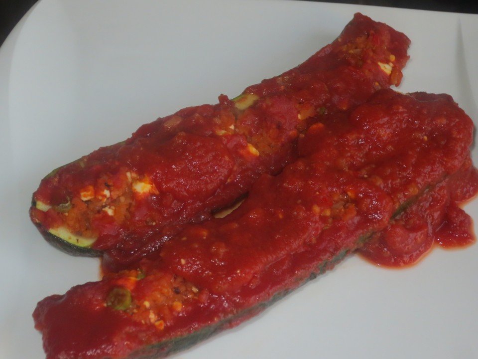 Zucchini mit Reisfüllung von gloryous | Chefkoch.de