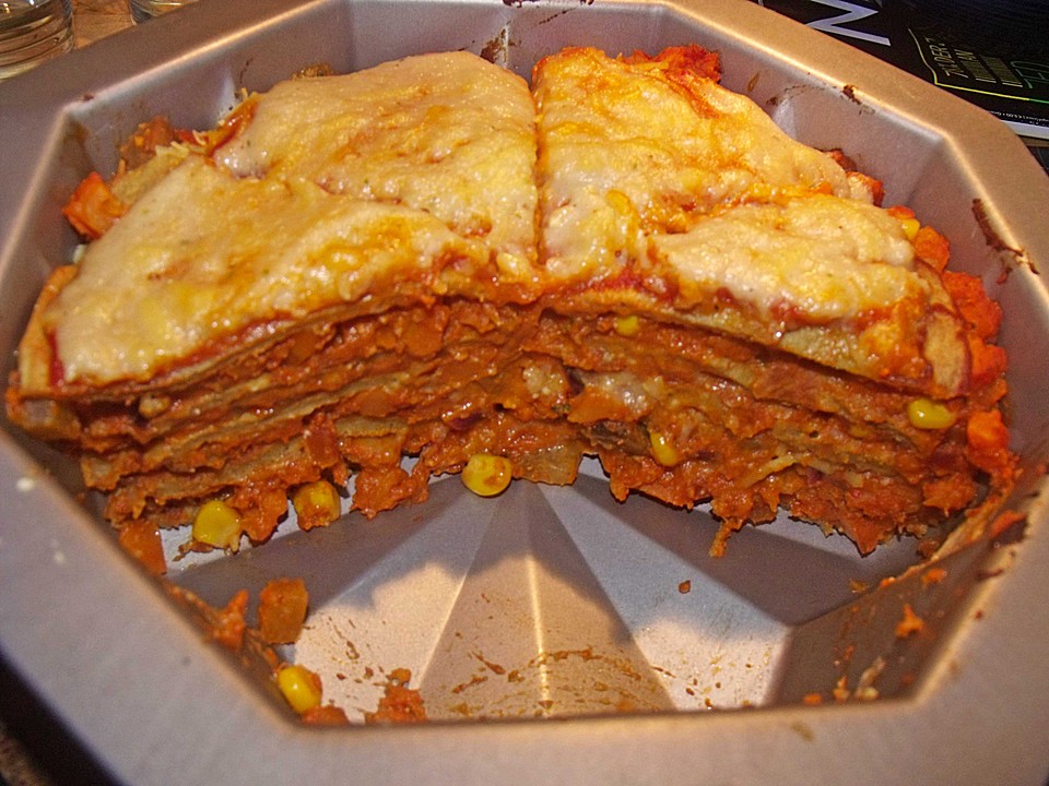 Herzhafte vegane Pfannkuchen &amp;quot;Torte&amp;quot; von guineesbiggetje | Chefkoch.de