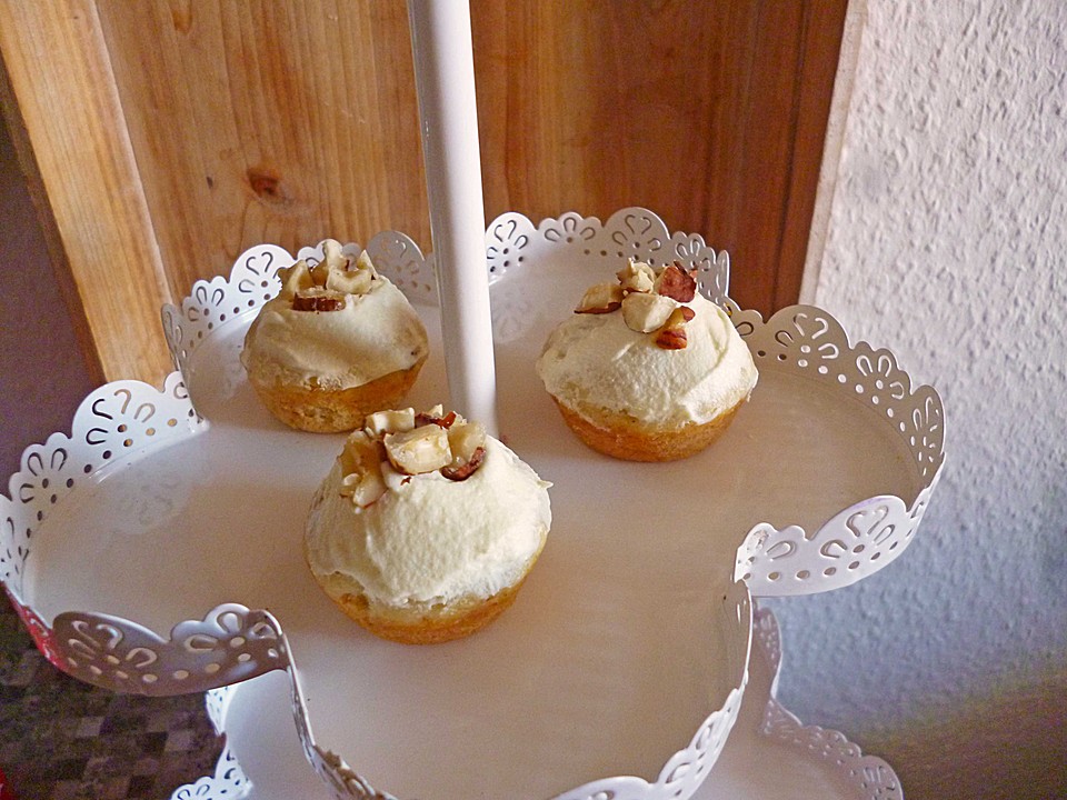 Bananen-Cupcakes mit Frischkäse-Topping | Chefkoch.de