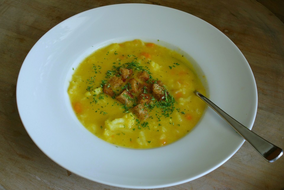 Blumenkohl-Möhren-Suppe Mit Kartoffeln Von Bagirapuma | Chefkoch.de