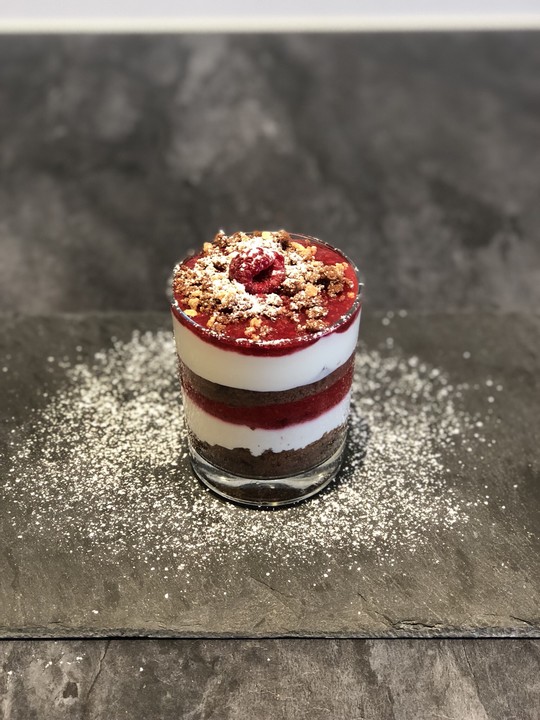 LebkuchenHimbeerDessert im Glas von trachurus Chefkoch.de