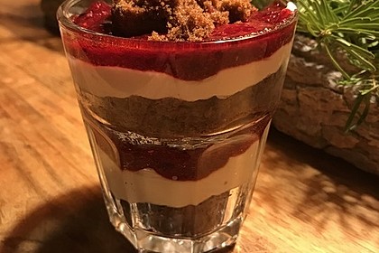 Lebkuchen-Himbeer-Dessert im Glas von trachurus | Chefkoch.de