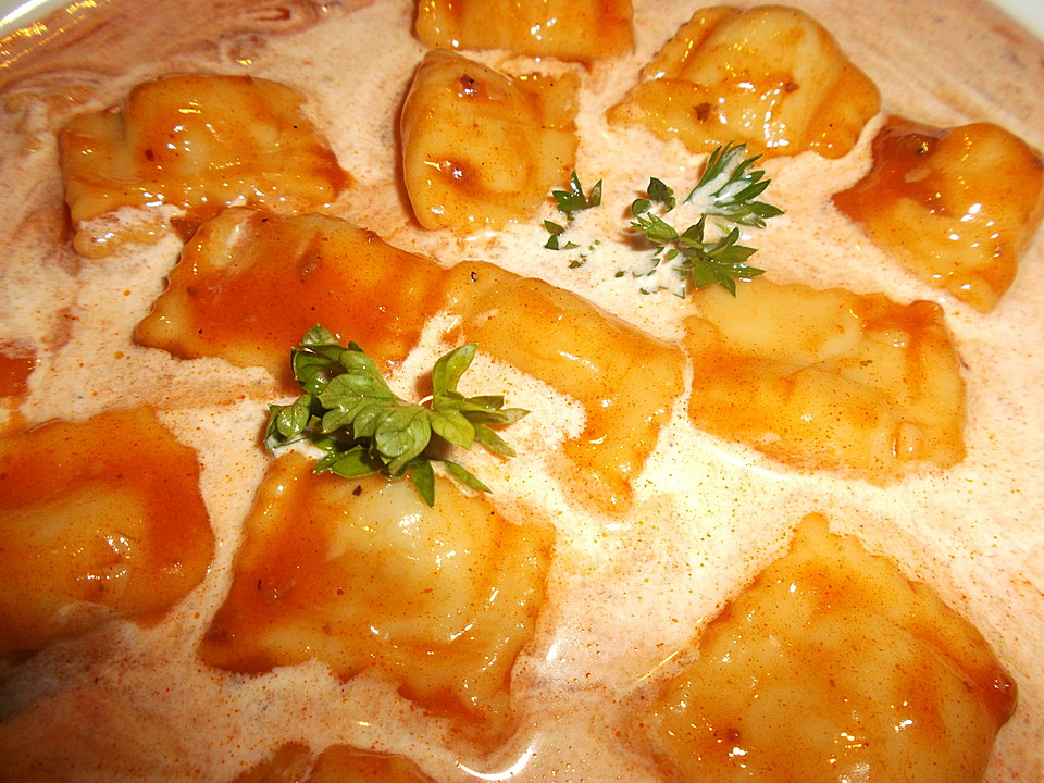 Hausgemachte Ravioli mit feiner Tomatensoße von Boritz | Chefkoch.de