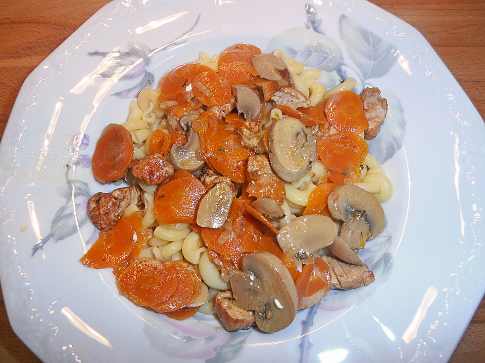 Puten-Geschnetzeltes mit Möhren und Pilzen von SabrinaHauser | Chefkoch.de