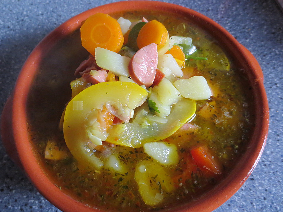 Sommer-Suppe mit Würstchen von Kümii | Chefkoch.de