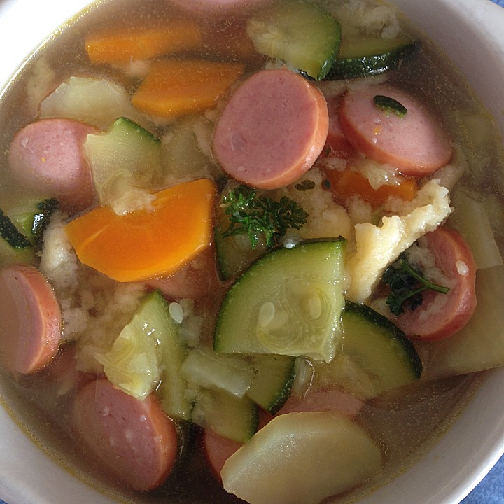 Sommer-Suppe mit Würstchen von Kümii | Chefkoch.de