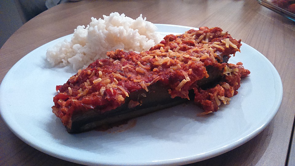 Gefüllte vegane Auberginen von Saal55 | Chefkoch.de