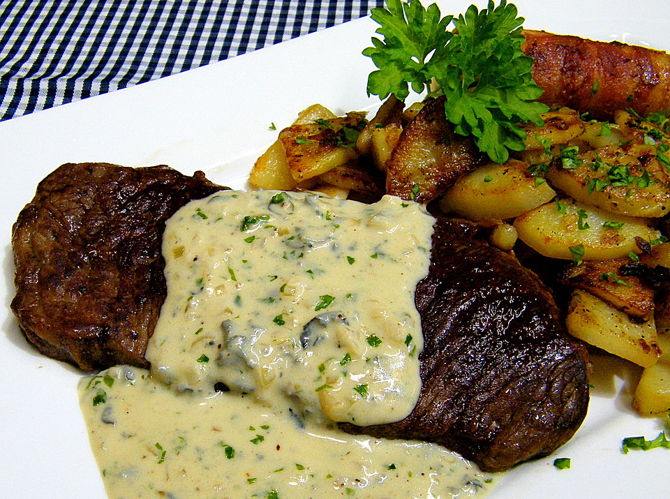 Rumpsteak mit Gorgonzolasauce von boldi02 | Chefkoch.de