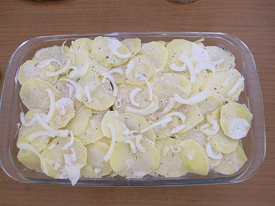 Schnelles saftiges Kartoffel - Pilz - Gratin von Bine66 | Chefkoch.de