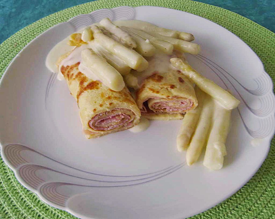 Spargel mit Schinkenpfannkuchen von judith | Chefkoch.de