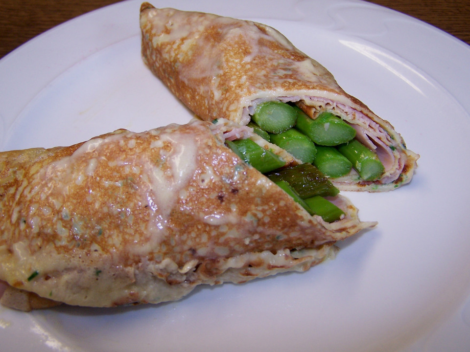 Spargel mit Schinkenpfannkuchen von judith | Chefkoch.de