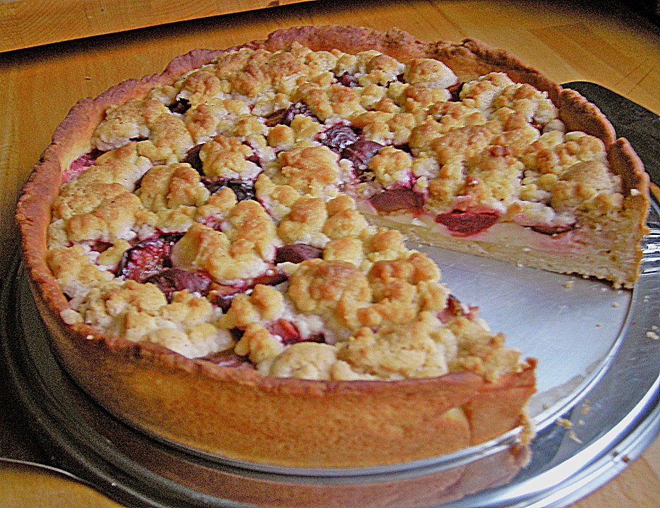 Pflaumenkuchen mit Pudding und Streusel von sissimuc | Chefkoch.de