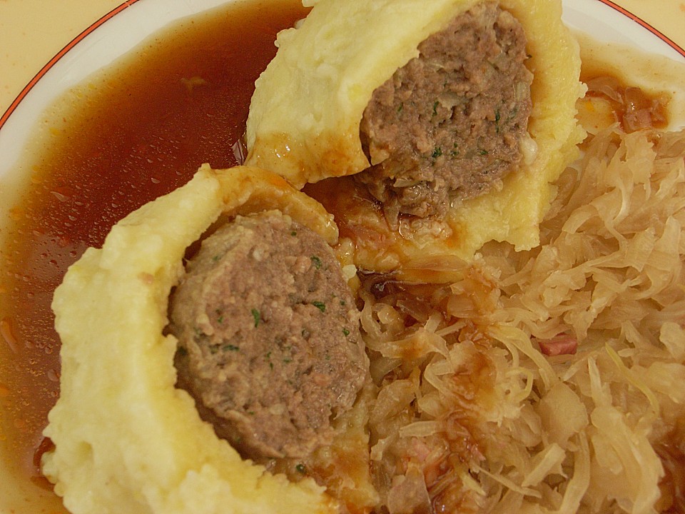 Fleischknödel aus Kartoffelteig von masu | Chefkoch.de