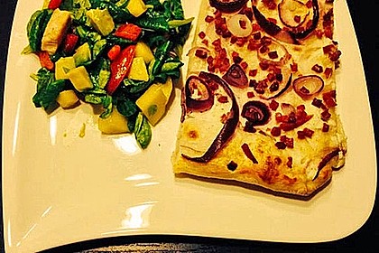 Flammkuchen mit Quark 1