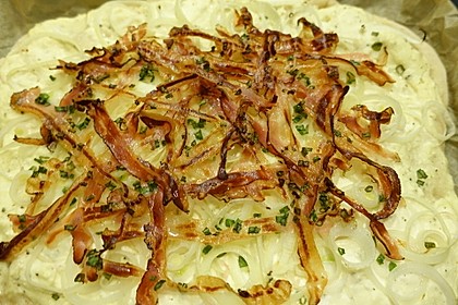 Flammkuchen mit Quark