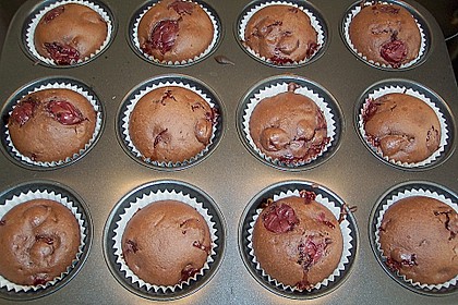 Schoki - Kirsch - Muffins 4