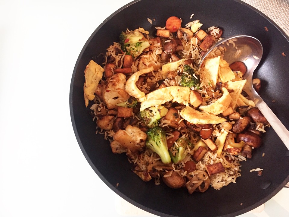 Gebratener Reis mit Tofu und Ei von Parmigiana | Chefkoch.de